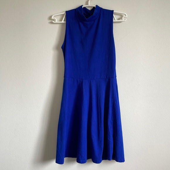 3/$15 Forever 21 Royal Blue Skate Mini Dress with Flowy Skirt, worn once, Size S - Picture 1 of 5